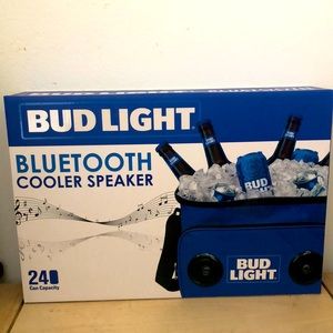 Bud Light Bluetooth 24 cans blue cooler speaker